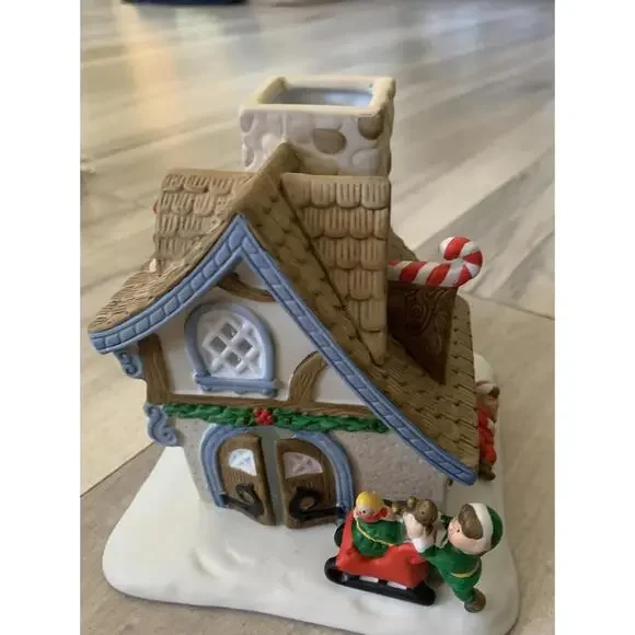 PartyLite Tealite  Candle Holder Santa's Workshop P0269 Christmas House - Picture 2 of 11
